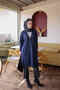 Navy Blue Stoned Cold Yarn Knitwear Cardigan - 3