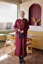 Burgundy Mercerized Stone Embellished Knitwear Dress - 2