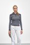 Smoked Ribbed Polo Neck Knitwear Body Sweater - 2