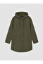 Texx Store Quality Lcw Modest Khaki Hooded Women's Raincoat - 5