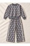 Girl's Heart Patterned Lace Ribbon Detailed 2 L Set - 5