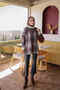 Brown Minerva Glittery Beard Casual Knit Sweater - 2