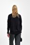 Black Bow Detailed Angora Soft Knitwear Cardigan - 4