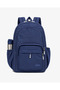 School Backpack with 15.6 Inch Laptop Compartment and Large Volume Organizer - 9106-Navy Blue