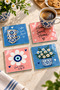 Glass Coaster |   Mavina |   4-Piece Set |   10cm X 10cm