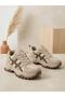26K374-1 Women's Lace-Up Fleece-Lined Thick Sole Casual Sneaker - 6