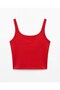Red strap dina crop blouse - 2