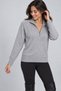 Women's Zippered Collar Sweater