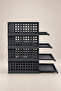 Modular Cabinet Organizer with Sliding Drawers - Smart Shelf Maxi Anthracite Color Set of 4 - 6