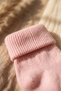 Pebble Soft 5-Pack 100% Cotton Soft Textured Curled Toe Baby Socks Set - Pastel Color Mix - 4