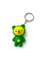 Fluffy Green Bear Keychain