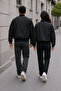 Quilted Lined Zippered Bomber Coat - 4