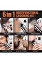 Beard Trimmer for Men, Cordless Hair Trimmer Hair Cutting Groomer Kit, USB Rechargeable 6 in 1 - 2