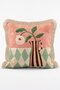 Nola Jug Powder Mint Retro Striped Jug and Decorative Throw Pillow Cover with Floral Fringe - 2