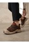 26K389 Women's Genuine Leather Lace-Up Thick Sole Sneaker Shoes - 3