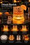360 °   Rotating Light-Up Drink and Cocktail Glass – Decorative Glass with Metal Bearings and 3 Different Light Modes - 4