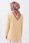 Soft Scarf Painterly Floral Chocolate Brown - 2