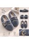 Banded Women's Home Slippers Winter Wool Inside Home Shoes Panduf B Gray Suede - 2