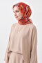 Soft Scarf Painterly Floral Red - 3