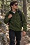 Thick Fleece Deep Green High Grammage 3 Pocket Zipper Regular Fit - 2