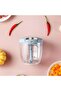 Tzowq Manual Food Chopper - Pull-Action Processor for Garlic, Onion, Vegetables, Fruits, Nuts, Herbs - 3