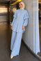 Ruffle Detailed Double Set Tsd260266 Blue - 5