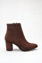 Women's Pointed Toe Brown Suede Boots - 3