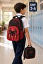 Spider Hero Embroidered Primary School School Bag Lunchbox Set of 2 36 X 28 X 19 cm - 3