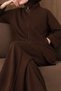High Collar Zippered Oysho Suit Tsd260286 Brown - 4
