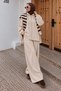 Hooded Zippered Oysho Set Tsd260288 Beige