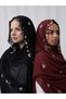 2-Piece Embroidery Hijab Set for Women – Elegant Embroidered Lightweight Headscarves