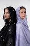 2-Piece Embroidery Hijab Set for Women – Elegant Embroidered Lightweight Headscarves