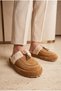 Women's Suede Moccasin House Slippers – Plush Detailed Furry Soft Sole - 3