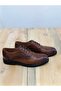 Men's Summer Shoes Inner and Outer Genuine Leather Poly Light Sole Tanned Tan Color - 7