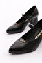 26530016K Women's Leather Heeled Shoes - 4