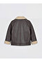Quality Pieces from Çelebi Store: Girls' Slim Coat with Fur Collar - 3