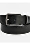 Black Genuine Leather Men's Belt - 3