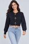Women's Button Detailed Knitwear Cardigan - 2