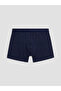 Navy Blue Cotton Flexible Men's Boxer Briefs 3-Pack - 5