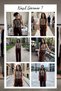 Women's Judge Collar Buttoned Sleeveless Vest and Straight-Leg Pants Two-Piece Set Burgundy, Brown - 8