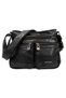 Women's Faux Leather Shoulder Bag – Flap Closure, Multiple Pockets, Adjustable Crossbody Strap - 3