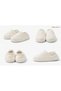 Sherpa Plush Winter Women's Elastic Home Slippers Soft Sole Warm Slippers White - 7