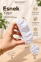 7-8-9 cm Compatible Combed Cotton Headphone Cap, Washable, Sweat-Absorbing Combed Cotton Fabric Headphone Pad Cover, Combed Cotton Overshoes, White - 2