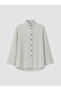 Rmz Gi̇yi̇m Farkiyla Dik Roba Collar Modal Blended Women's Shirt