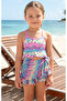 Chiffon Pareolu Girls' Quick Dry 4 Piece Bikini Swimsuit Set