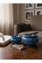 Turkish Ceramic Ashtray Sets, 2 Different Colors, 2 Different Sizes, Odor-Proof, Set of 2 - 5