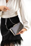 Evening Bag with Half-Stone Details - 3