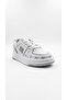 White-silver women's sports shoes 024.2995