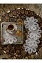 Wosso Model 6 Pieces Tulle Lace Cocktail Napkin Coaster Presentation Napkin