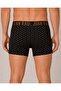 Black Orange Geometric Patterned Cotton Men's Boxer - Db342 - 2